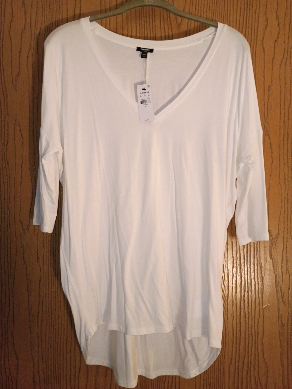 White V-Neck Women's Top by Express
